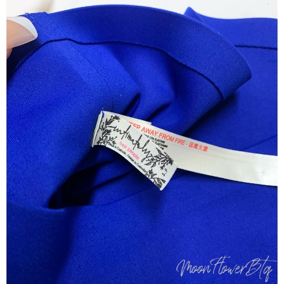 Free People x Revolve Neo Collection Nina Bandeau Tube Top Royal Blue SIZE SMALL - Picture 7 of 8